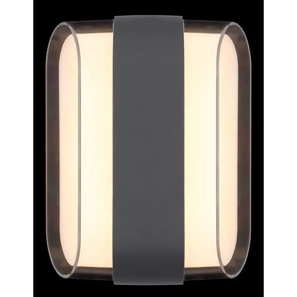 Netlighting Plixon Outdoor Modern Wall Lamp Anthracite IP54 Left Right LED in Grey 5
