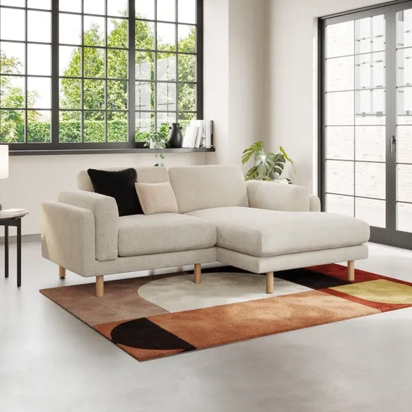 Newton Chunky Tonal Weave Corner Chaise 1