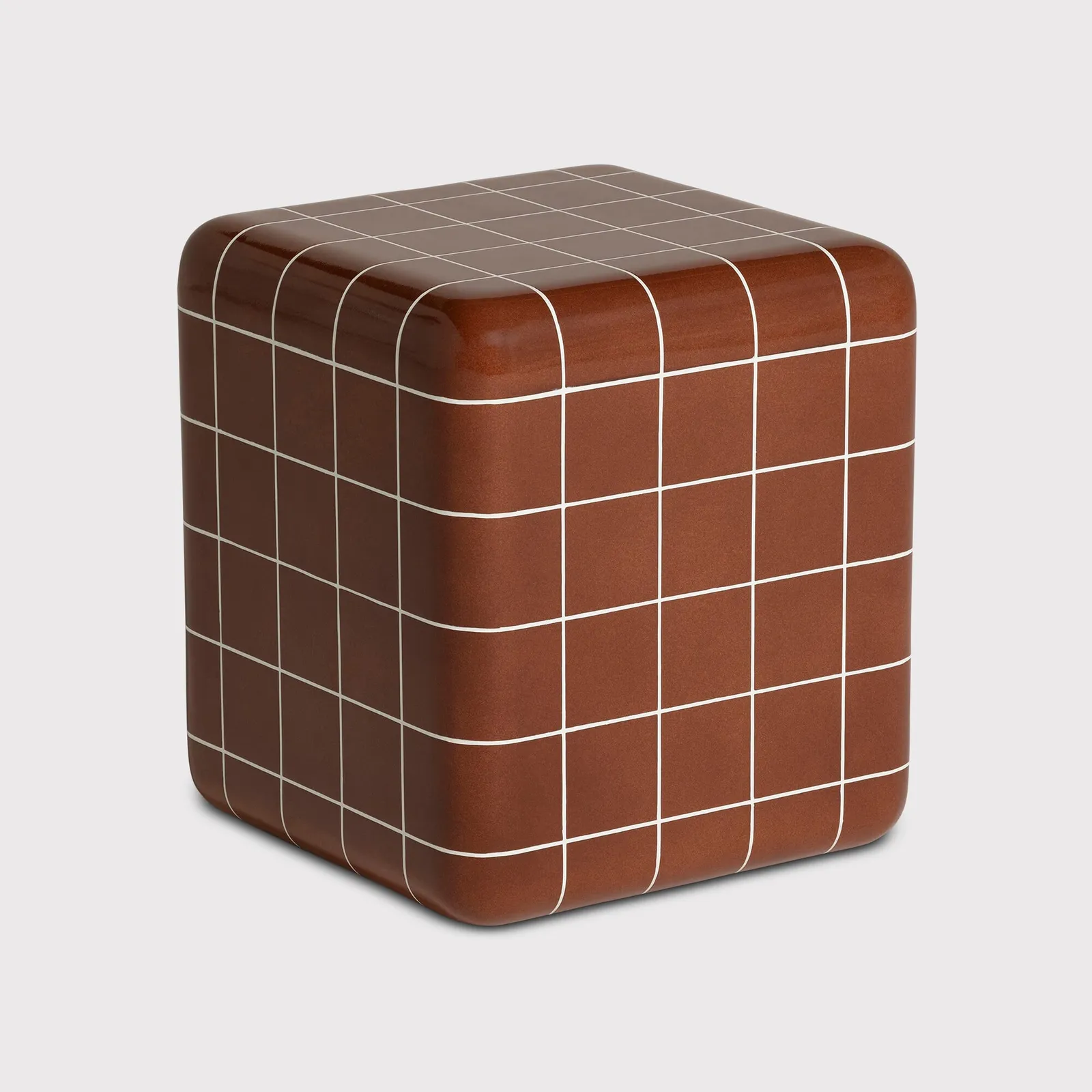 Rico Tiled Side Table, Red | Barker & Stonehouse
