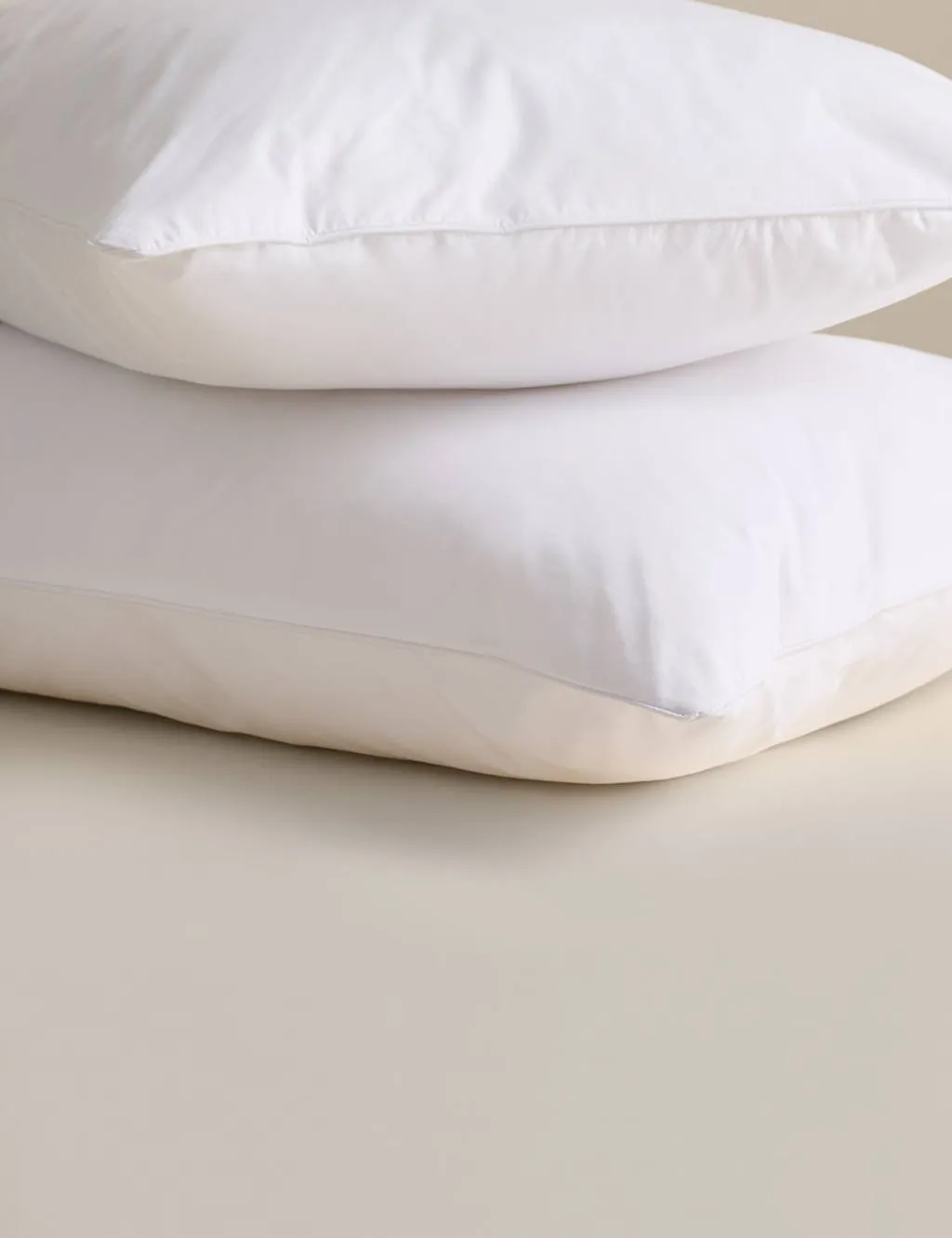 M&S 2 Pack Cluster Fibre Medium Pillows. White