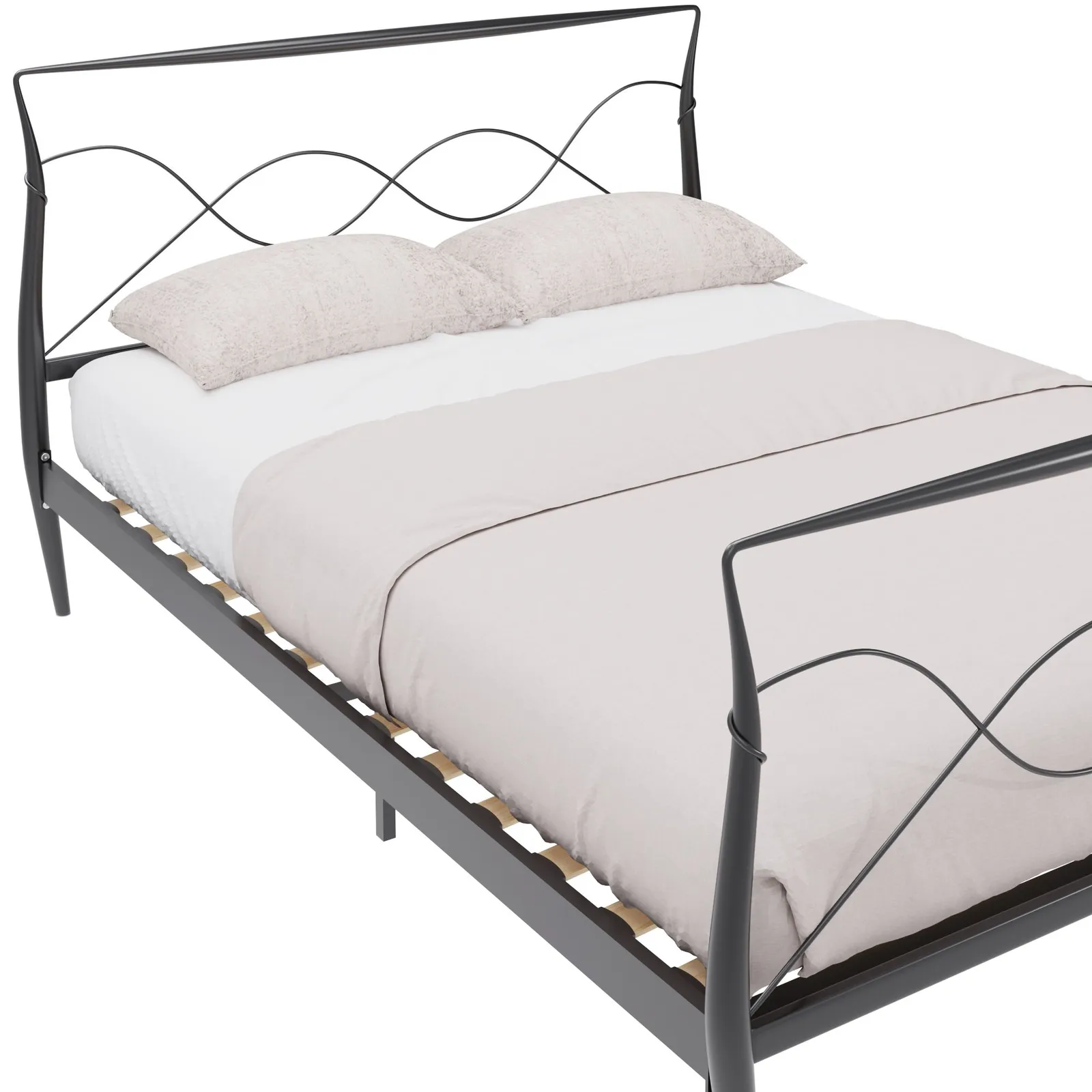 GFW Rimini Metal Bedstead in Black 5