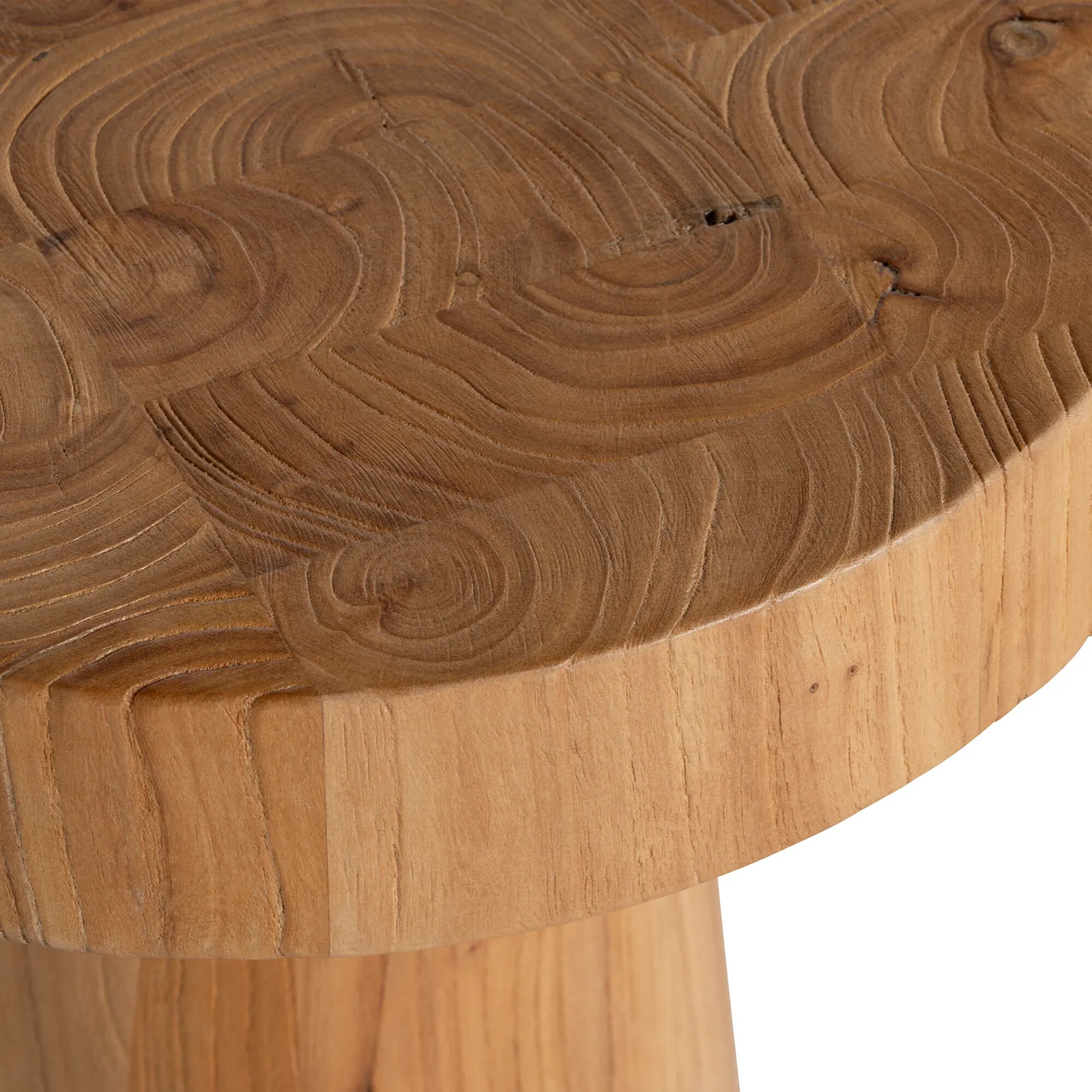Carver Coffee Table 35X45Cm, Round Wood | Barker & Stonehouse 4