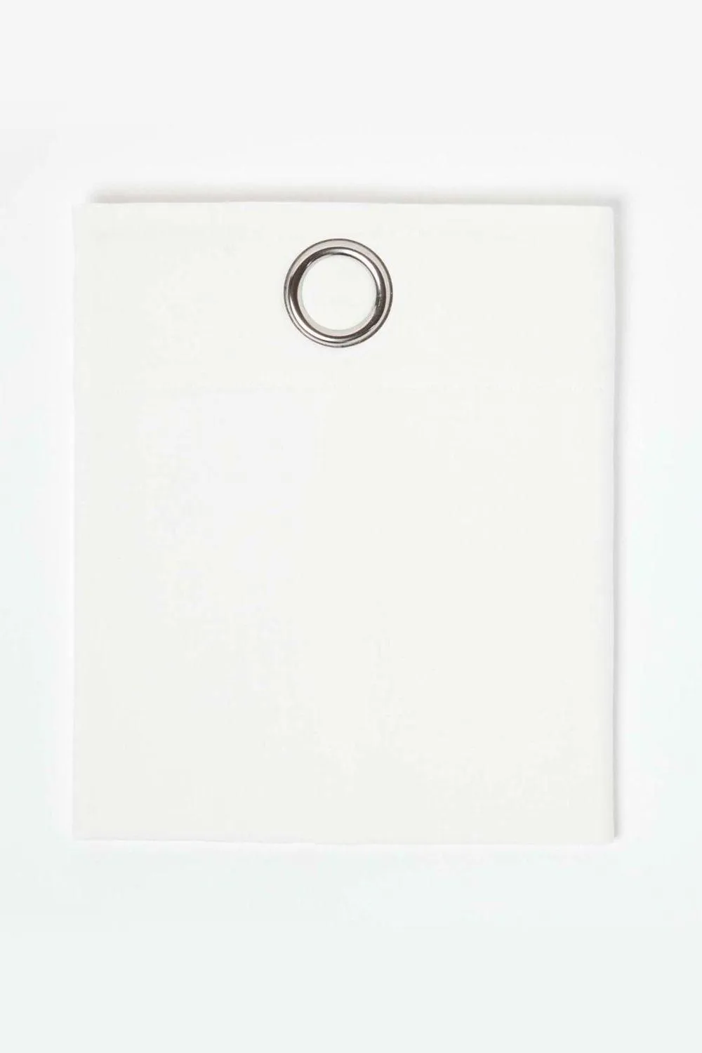 Homescapes Plain Cotton Ready Made Eyelet Curtain Pair in Off-White 2