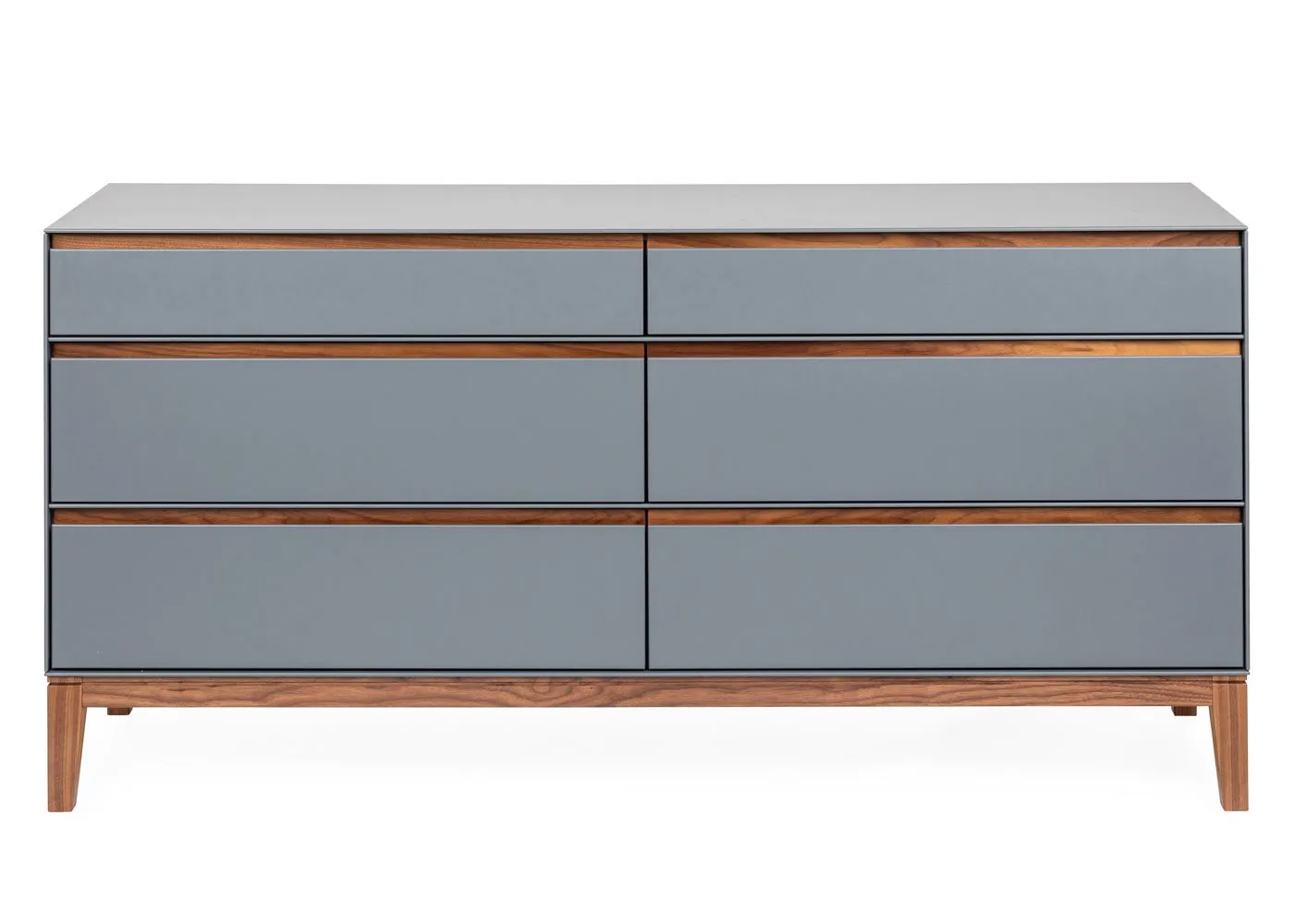 Heal's Lars 6 Drawer Dresser Wide Grey