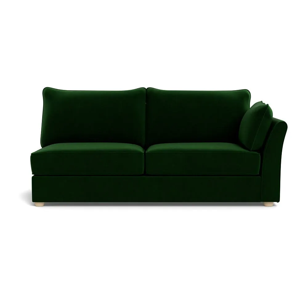 Heal's Tailor Large Right Hand Facing Corner Unit Smart Velvet Forest Natural Feet 1