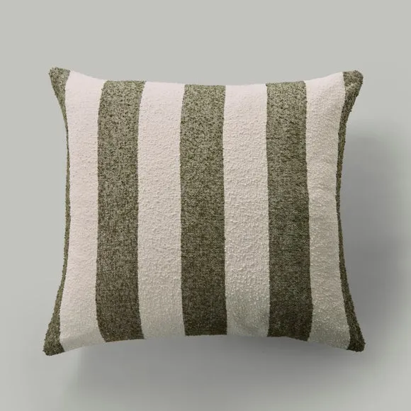Boucle Stripe Cotton Square Cushion 2
