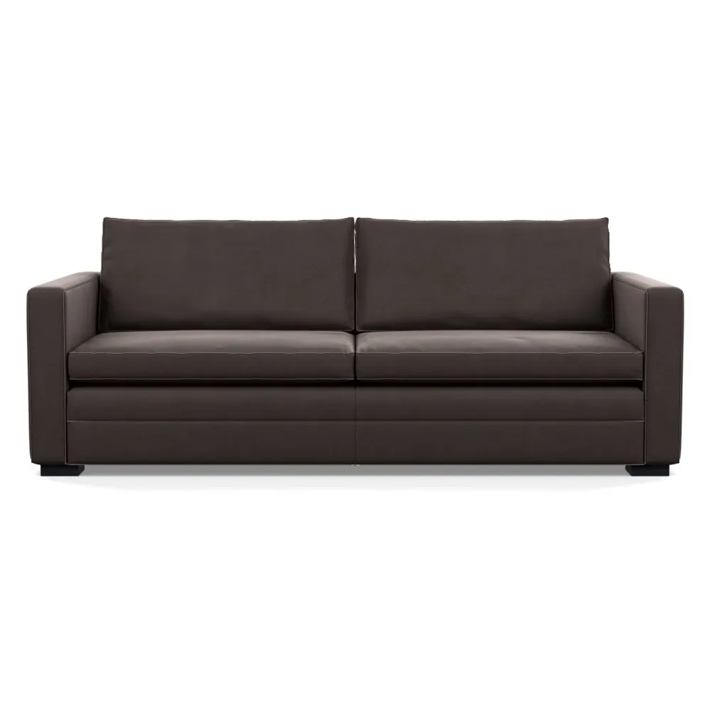 Heal's Palermo 4 Seater Sofa Nobilis Velvet Sable Black Feet 1