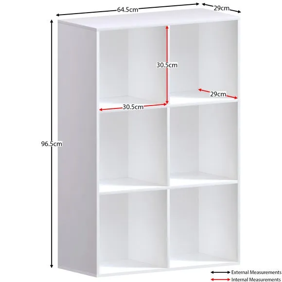 Return - Vida Designs Durham 2x3 Cube Storage Unit, White 2