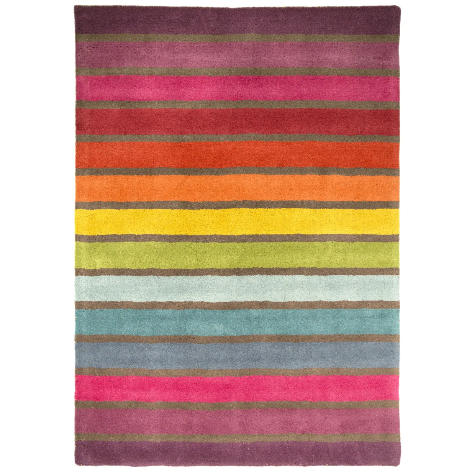 Illusion Candy Rug Purple/Yellow/Orange and Blue