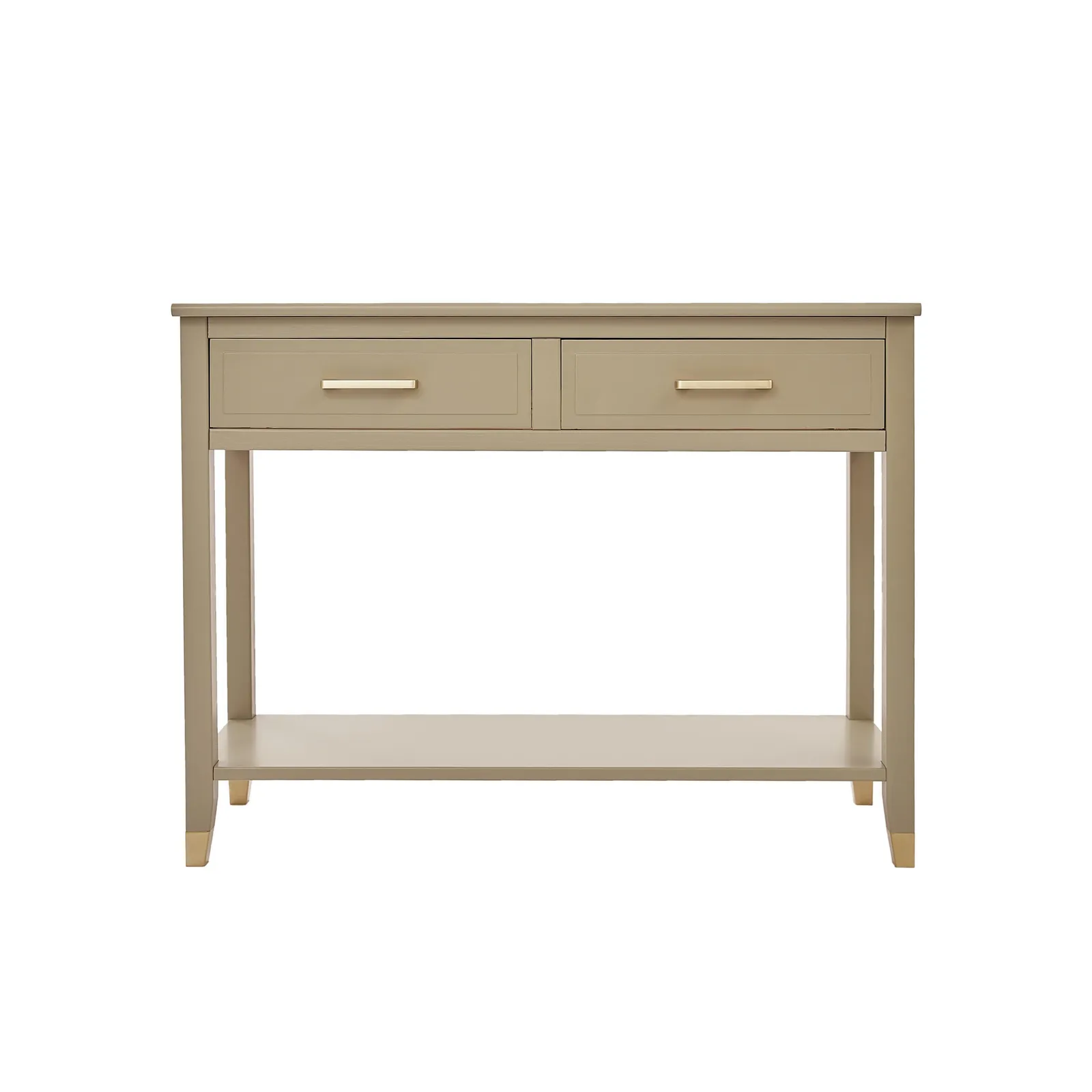 Cabinet Bits Palazzi 2 Drawer Console Table in Light Beige 2