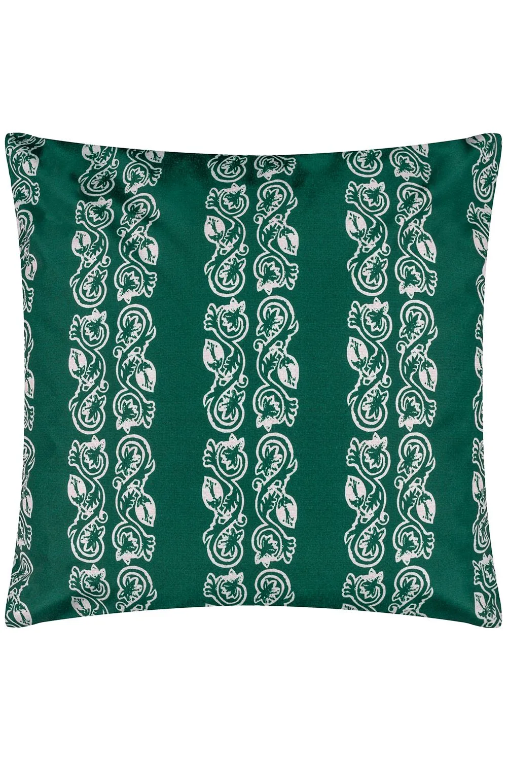 Paoletti Kalindi Stripe Water & UV Resistant Reversible Outdoor Cushion in Teal