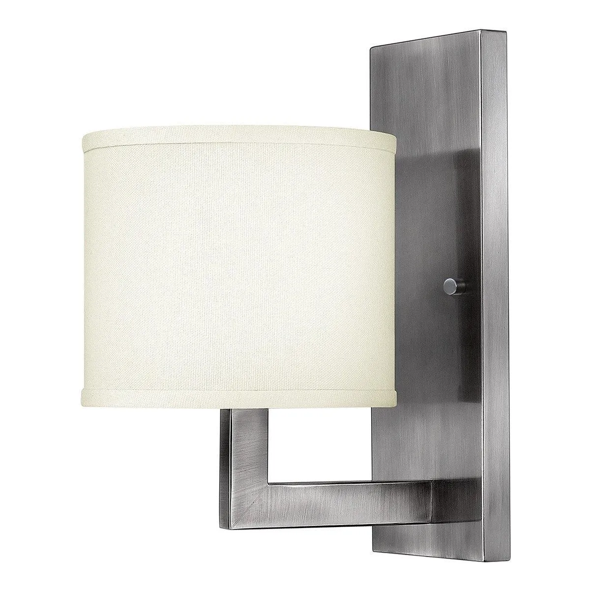 Netlighting Hampton 1 Light Indoor Wall Light Antique Nickel E27 in Grey