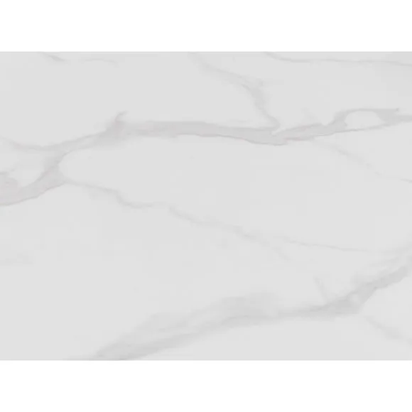 Palermo 4 Seater Round Pedestal Dining Table, White 6