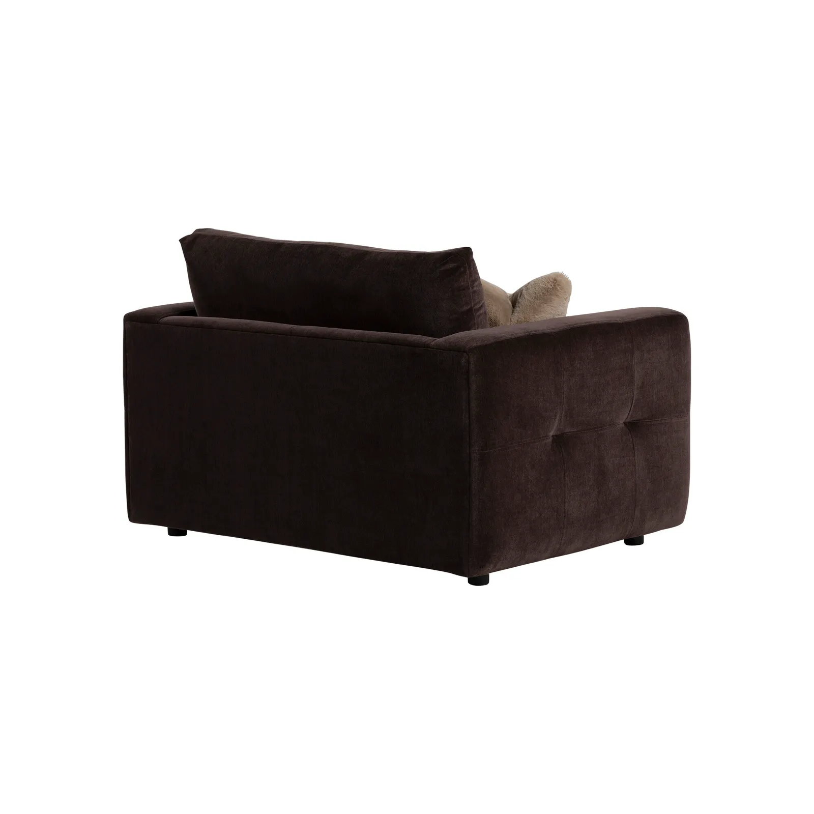 Bosham Cuddler-Witton Bournville Armchair, Brown Fabric | Barker & Stonehouse 6