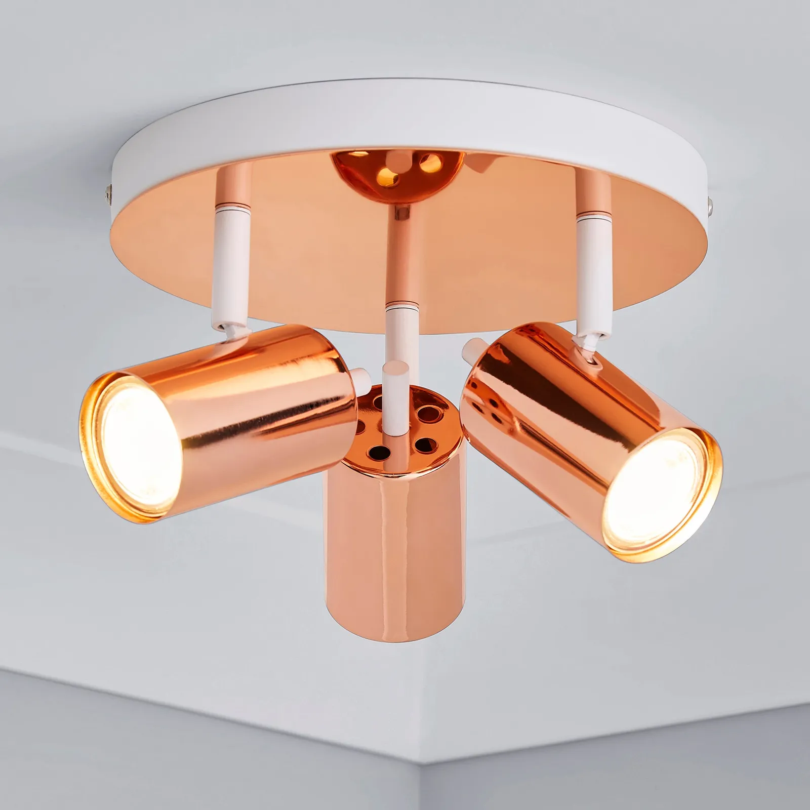 Carter 3 Light Semi Flush Spotlight