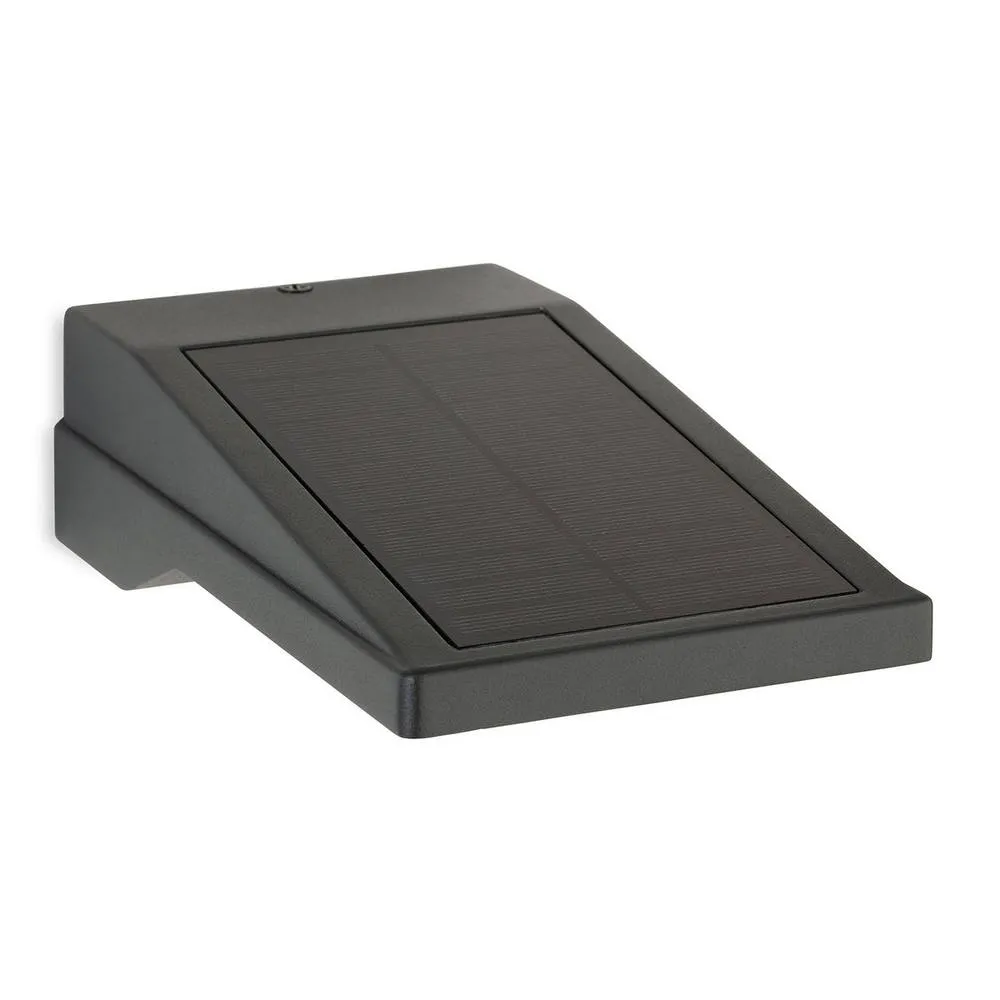 Netlighting Cyrus LED Solar Wall Light with PIR Graphite IP54 in Grey 2