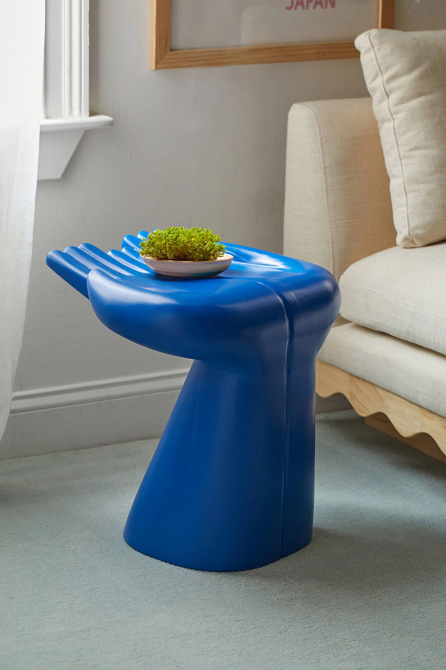 Open Hands Stool - Blue