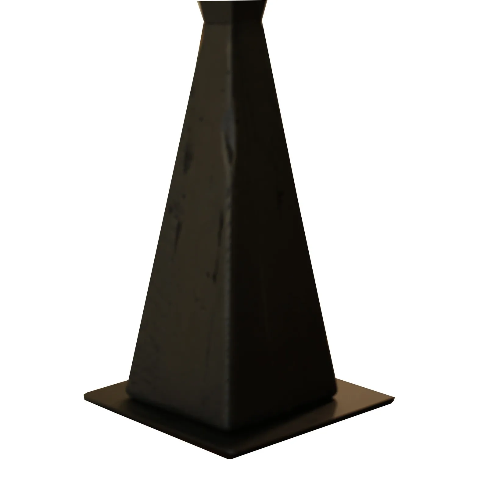 Blck Column Table Lamp With White Shade 55X55X92Cm Oak | Barker & Stonehouse 2