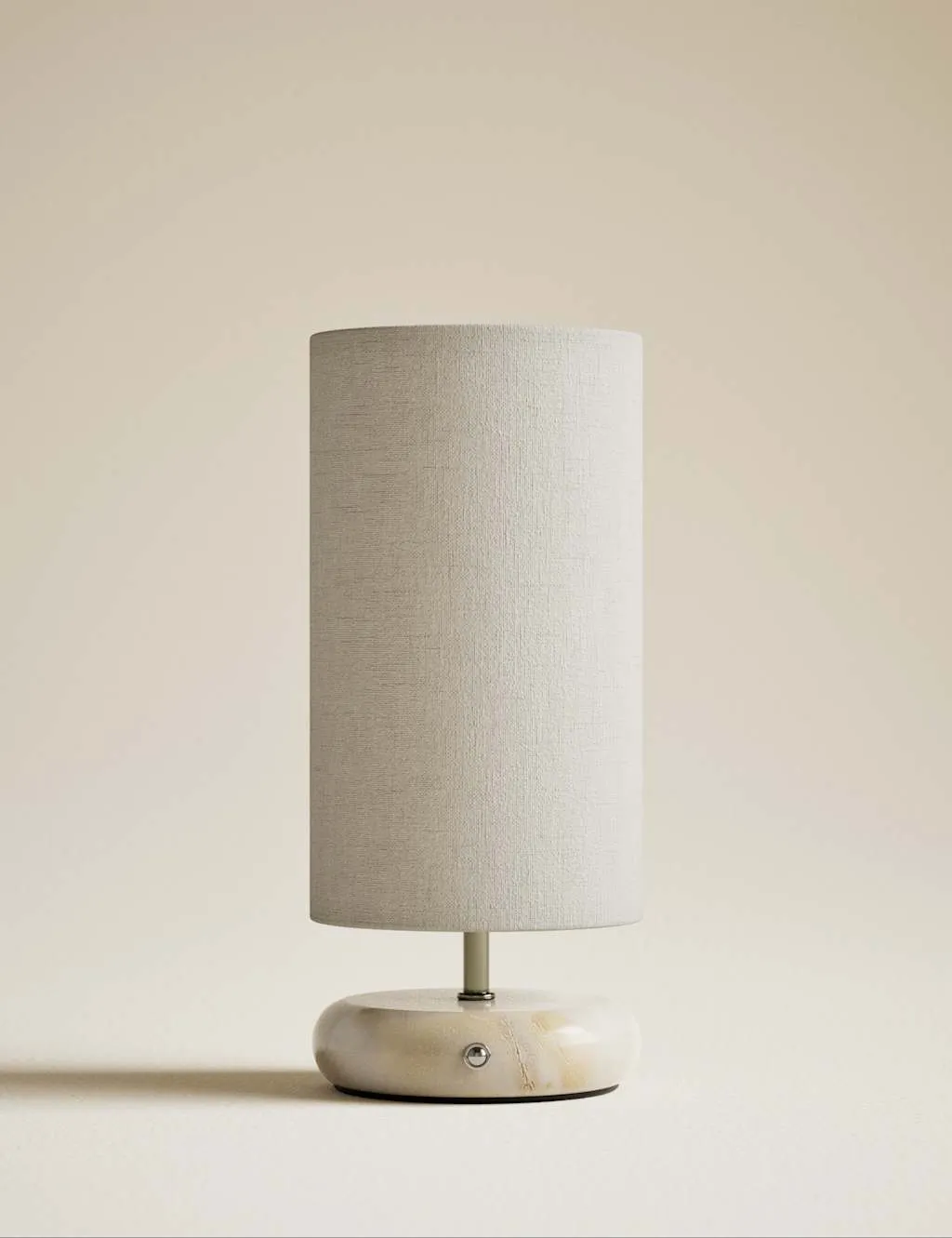 M&S Rechargeable Pebble Stone Effect Table Lamp Brown