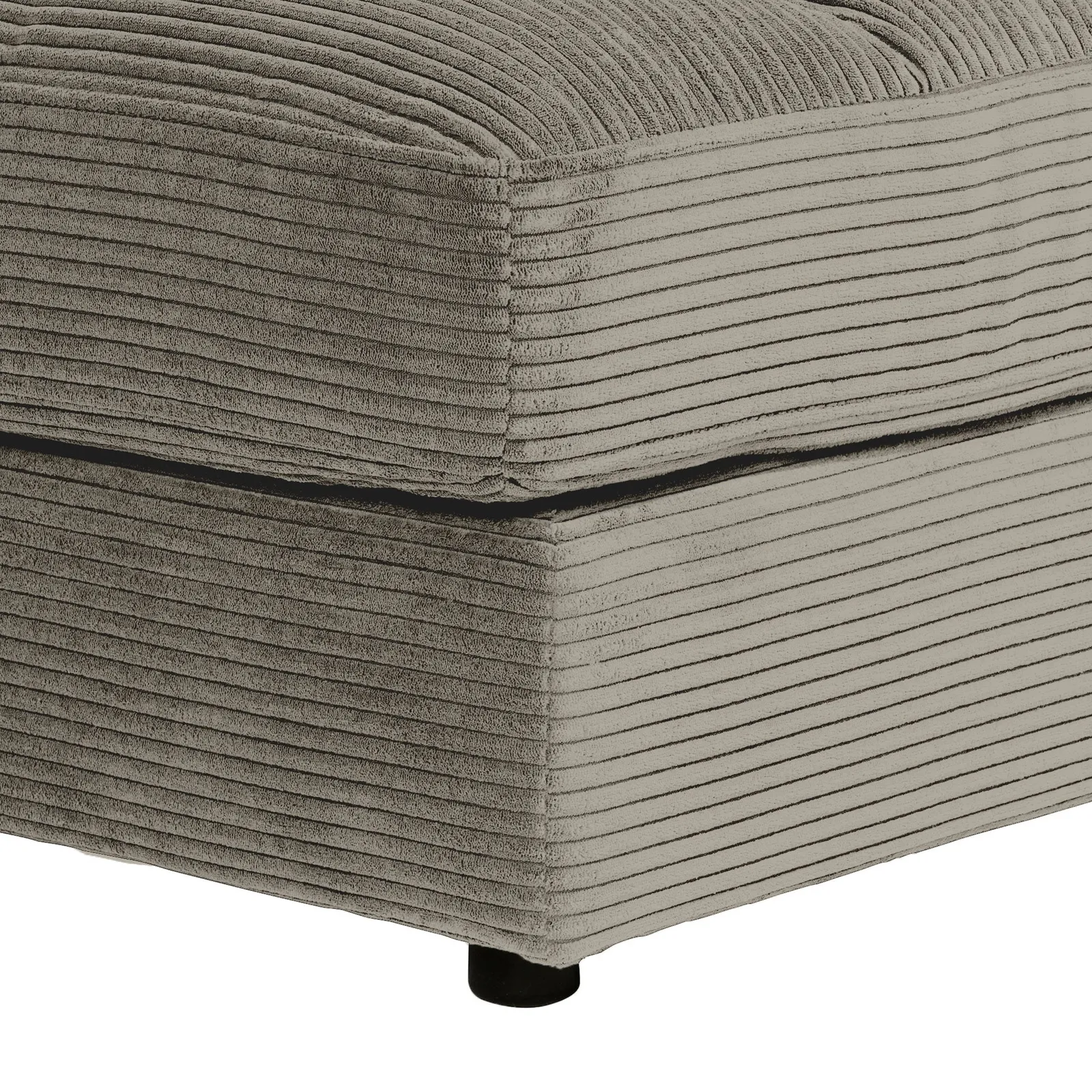 Twain Large Long Armchair Armrest Right Modular Sofa, Grey Fabric | Barker & Stonehouse 5