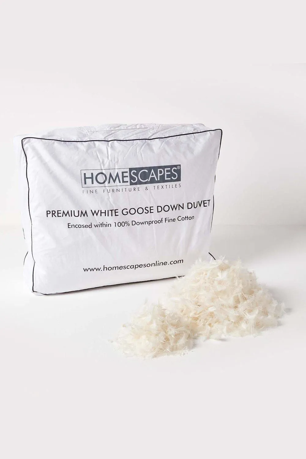 Homescapes Premium White Goose Down 9 Tog Duvet 4