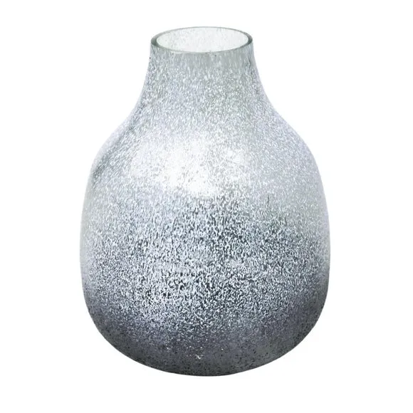 Verre Round Frosted Glass Vase