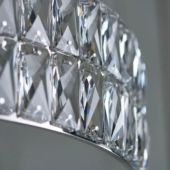 Vogue Crystal Armoury Integrated LED Hoop Ceiling Light 6