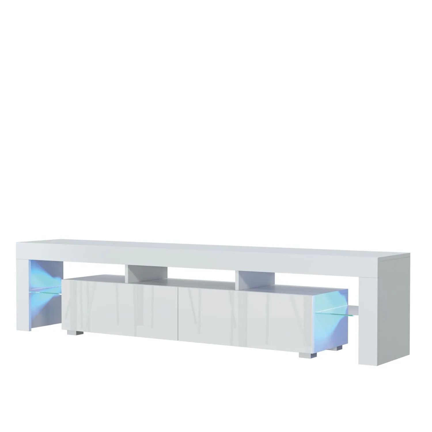 Creative Furniture TV Unit 200cm Sideboard Cabinet Cupboard TV Stand in White 2
