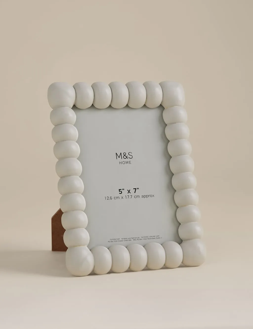M&S Bobbin Photo Frame 5x7 inch White