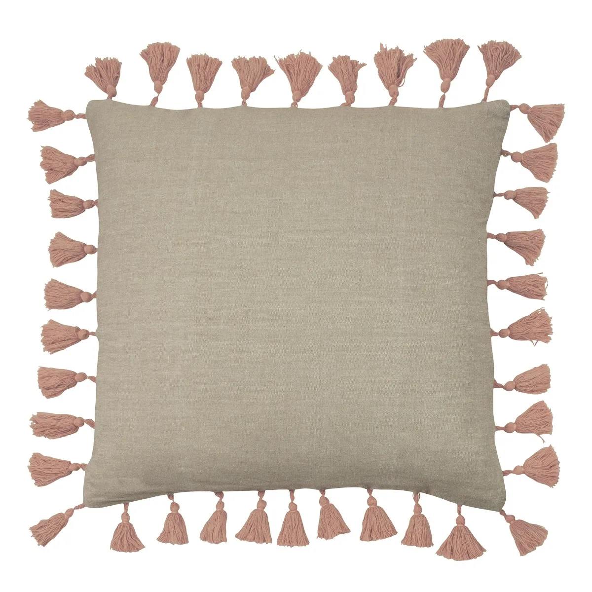 Blush Tassel Cushion