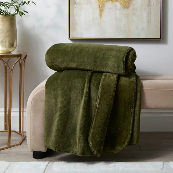 Velvety Soft Fleece Throw Blanket 200cm x 200cm 1