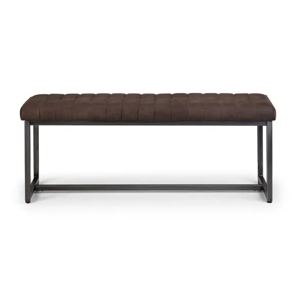 Brooklyn Dining Bench, Suede 3