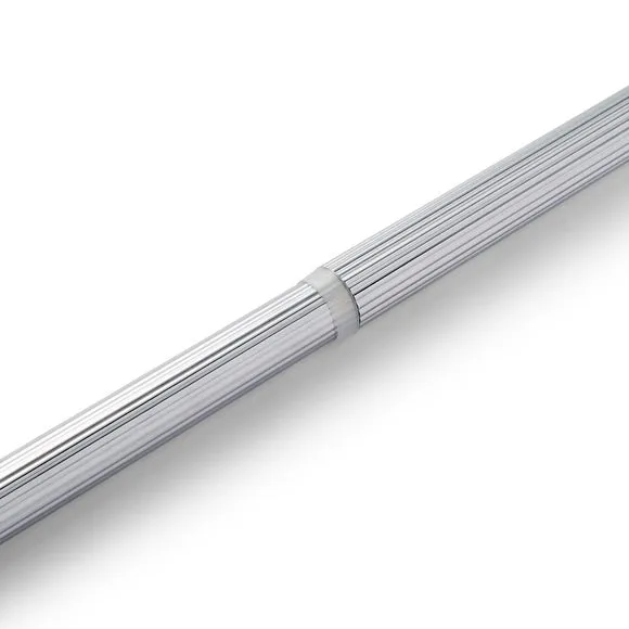 Trinity Ribbed Extendable Metal Eyelet Curtain Pole 3