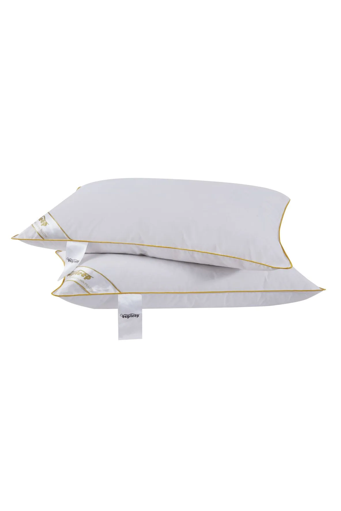 Ezysleep Luxury Goose Feather & Down Pillow - Set of 4 in White 2