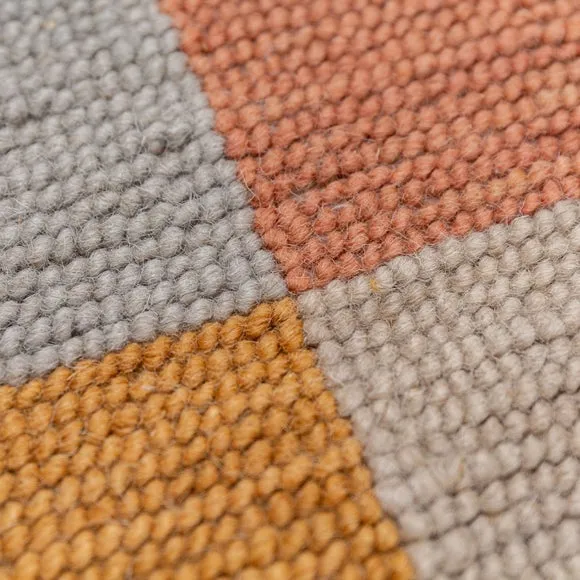 Otis Wool Patchwork Check Rug 2