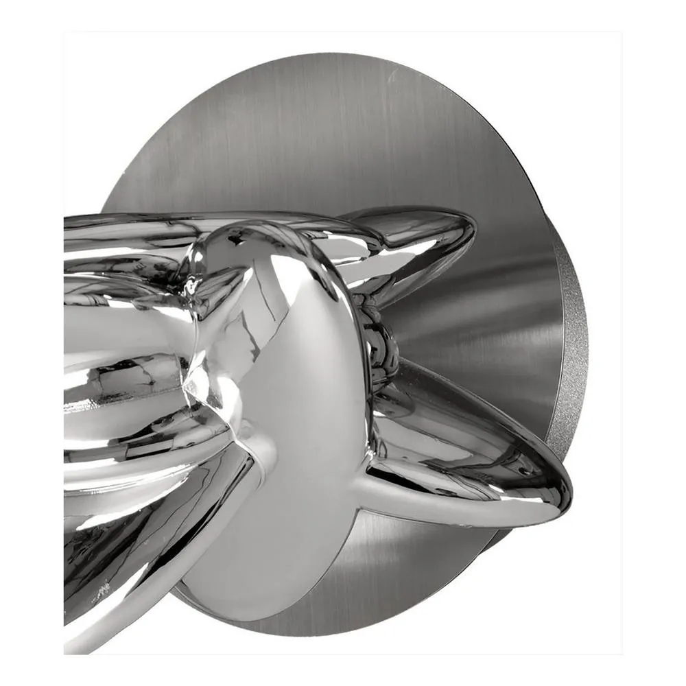 Netlighting Nido Wall Light 1 x 6W LED 3000K 500lm Chrome in Grey 3