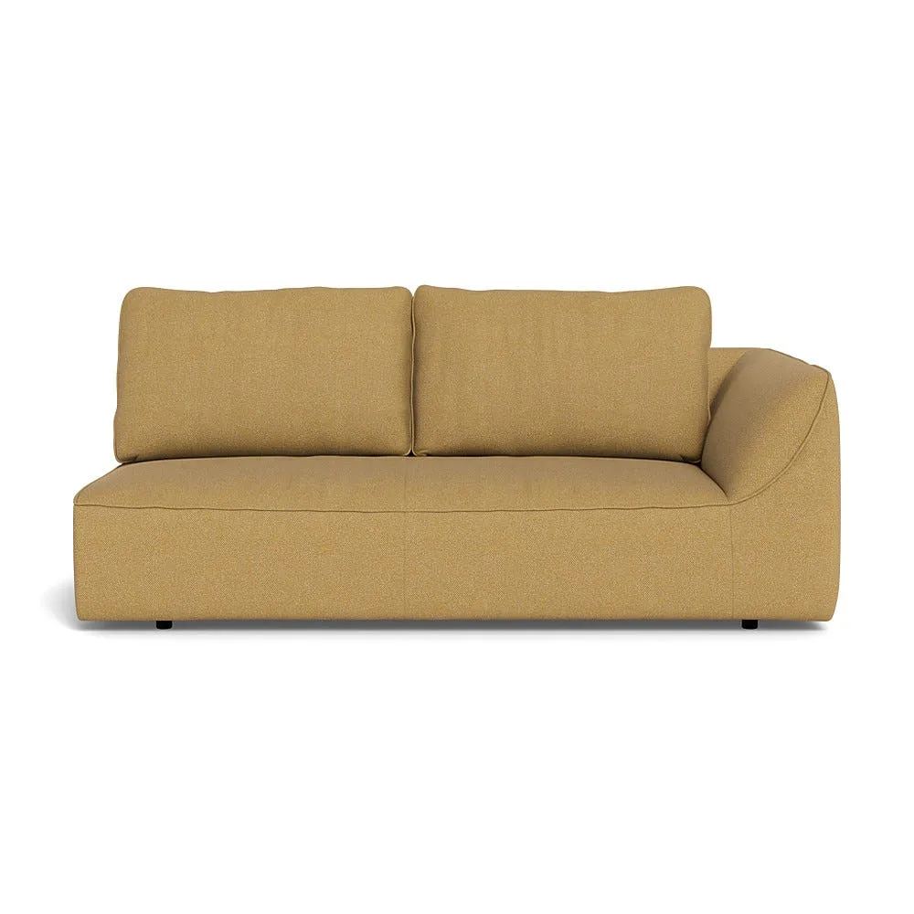 Heal's Morven Right Hand Facing 3 Seater Unit Boucle Tweed Citrine Black Feet