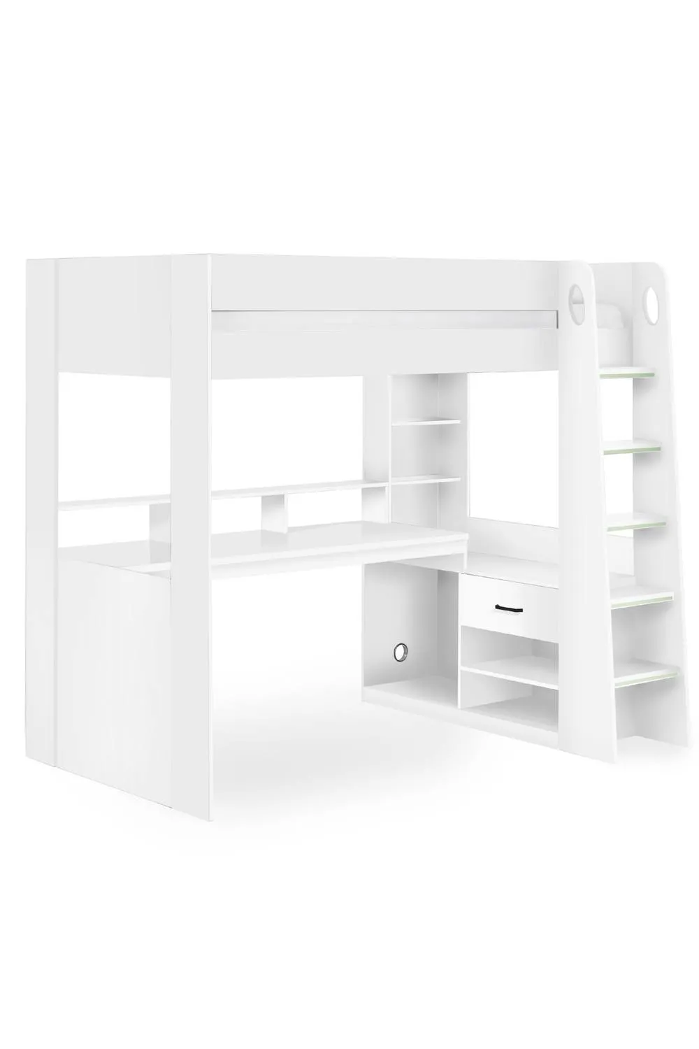 Julian Bowen Blaze Gaming Highsleeper Loft Bed with Desk in White 2