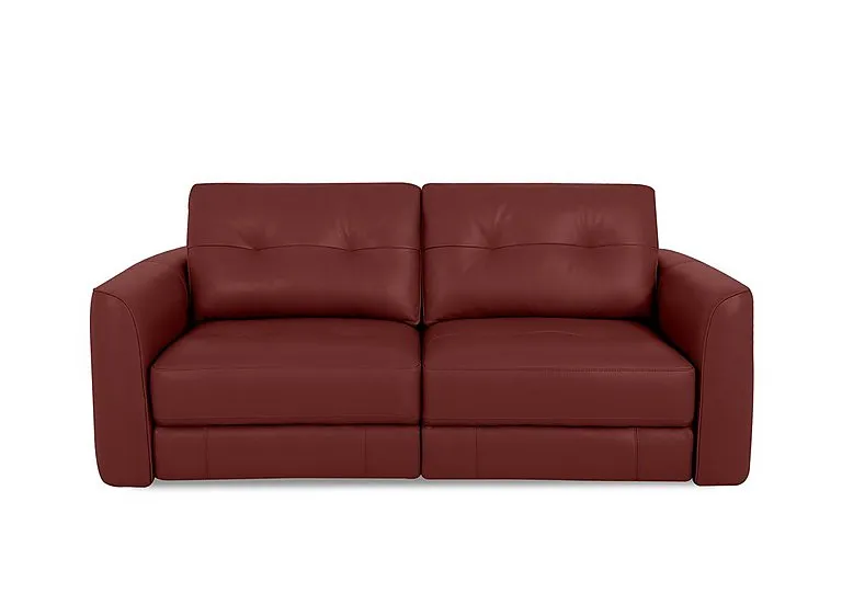 Drift 2 Seater Leather Power Glider Sofa - BV Deep Red - Sofas and Armchairs - In Time for Christmas