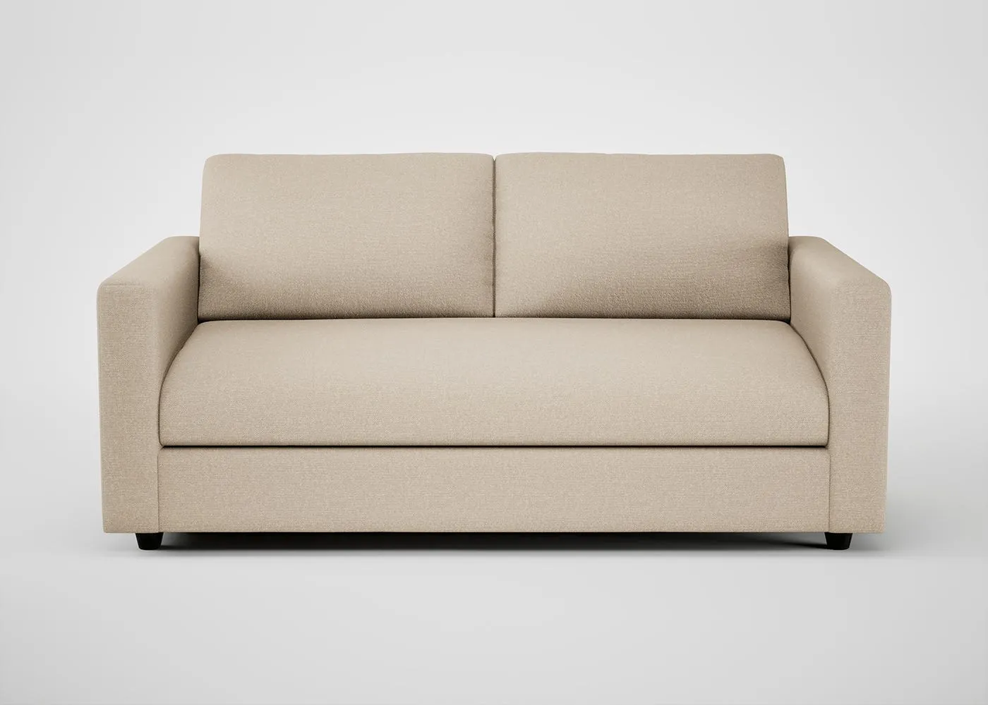 Heal's Nimbus II 3 Seater Sofa Brushed Cotton Oat Black Feet 1