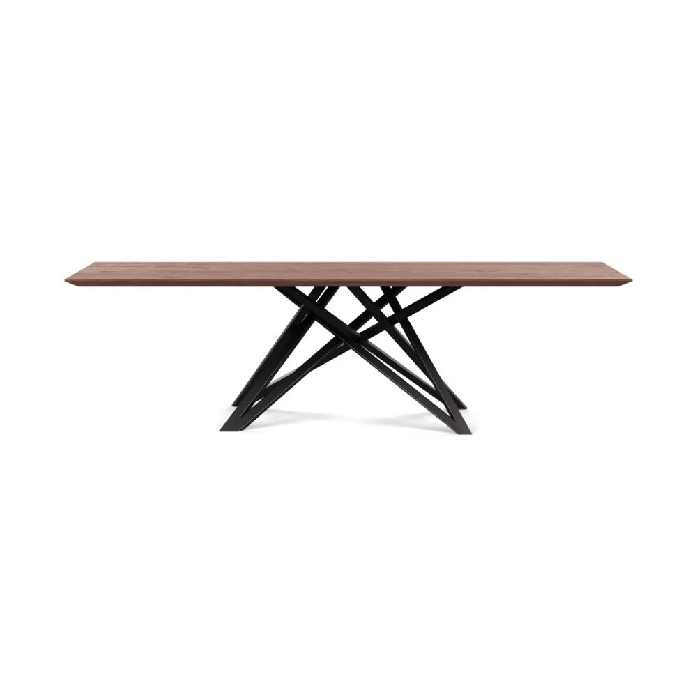 Heal's Vienna Dining Table 260x90cm Oiled Walnut Chamfered Edge Not Filled 1