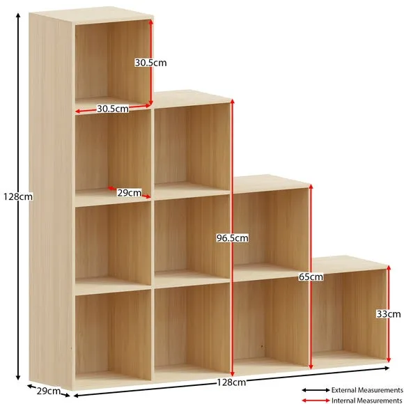 Return - Vida Designs Durham 10 Cube Staircase Storage Unit 2