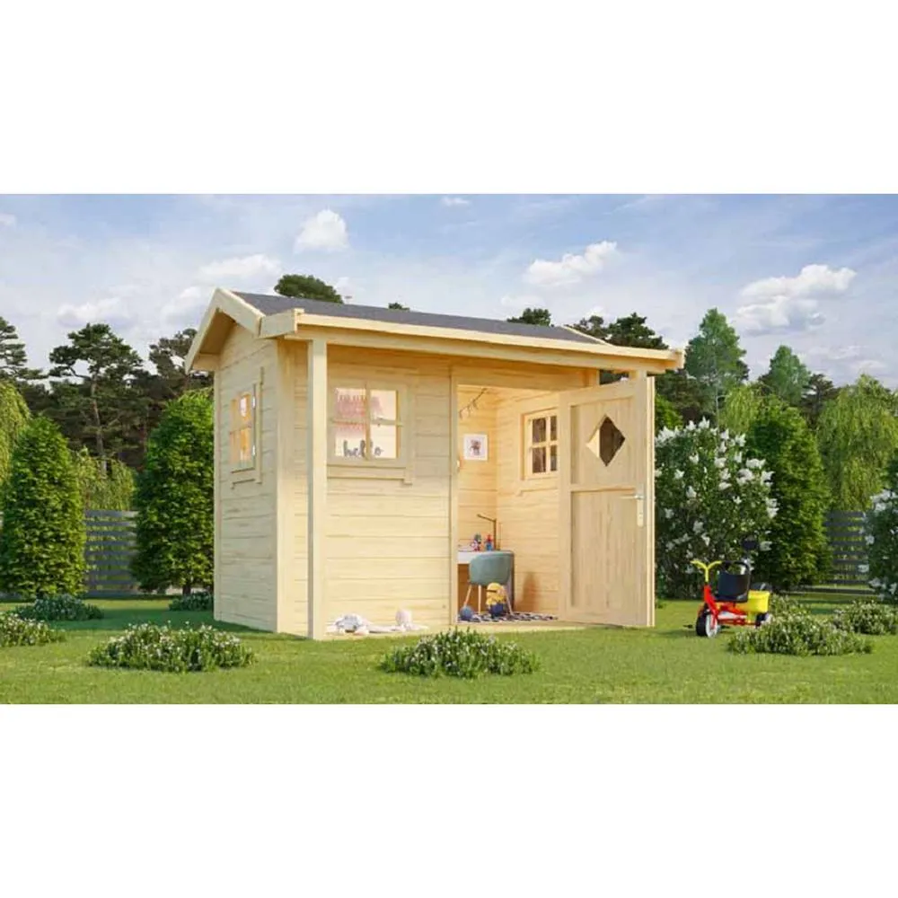 Lasita Maja Ltd Pingo-Log Cabin, Garden Room, Home Office - L230xW189.4xH188.1 cm in Natural