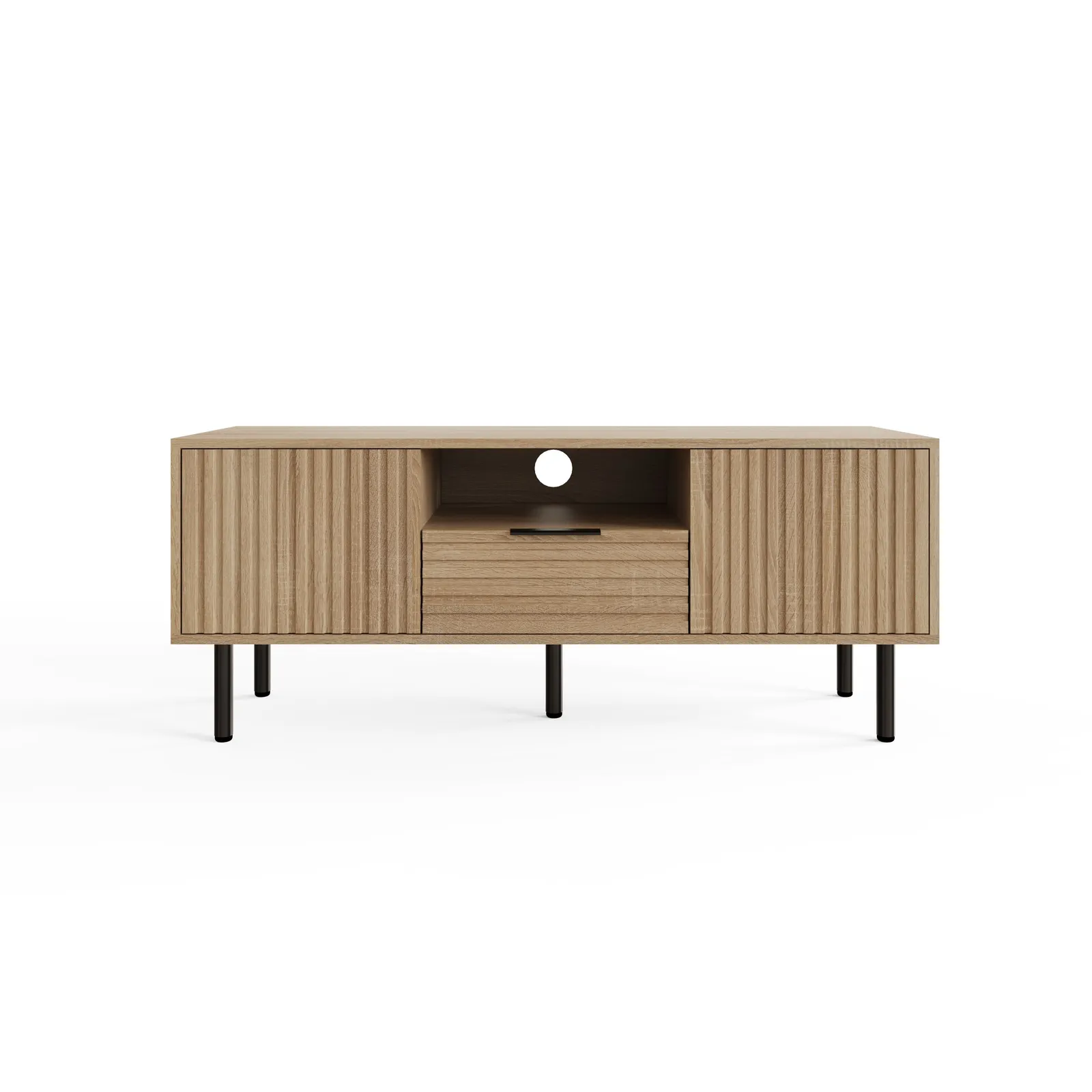 GFW Nervata TV Unit in Light Oak 5