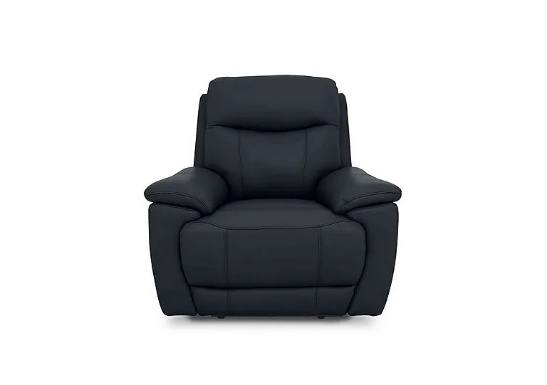 Sloane Leather Chair - Navy