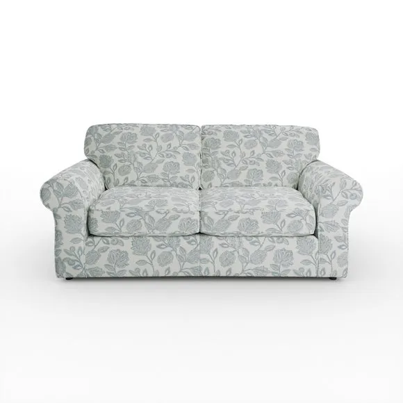 Flori Woven Floral Fabric 2 Seater Sofa Bed 6
