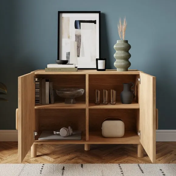 Return - Hatton Small Sideboard, Oak Effect 2