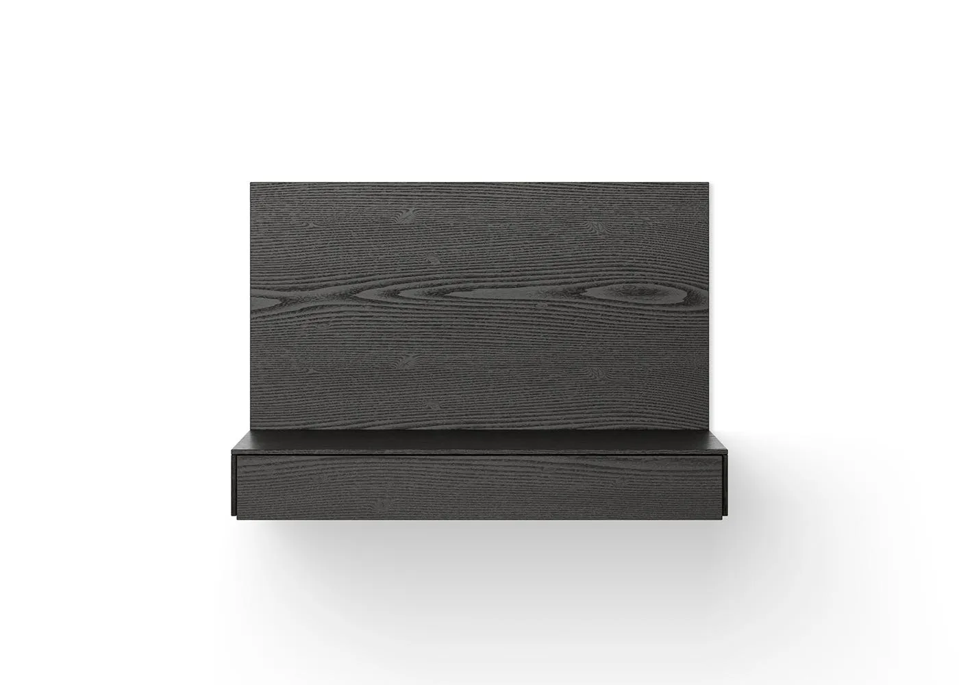 New Works Tana Wall Mounted Desk Black Stained Oak 1