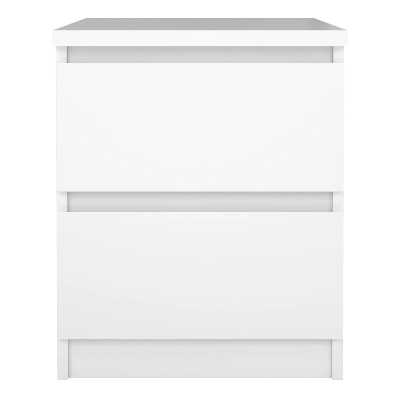 Furniture To Go Naia Bedside 2 Drawers in White 2