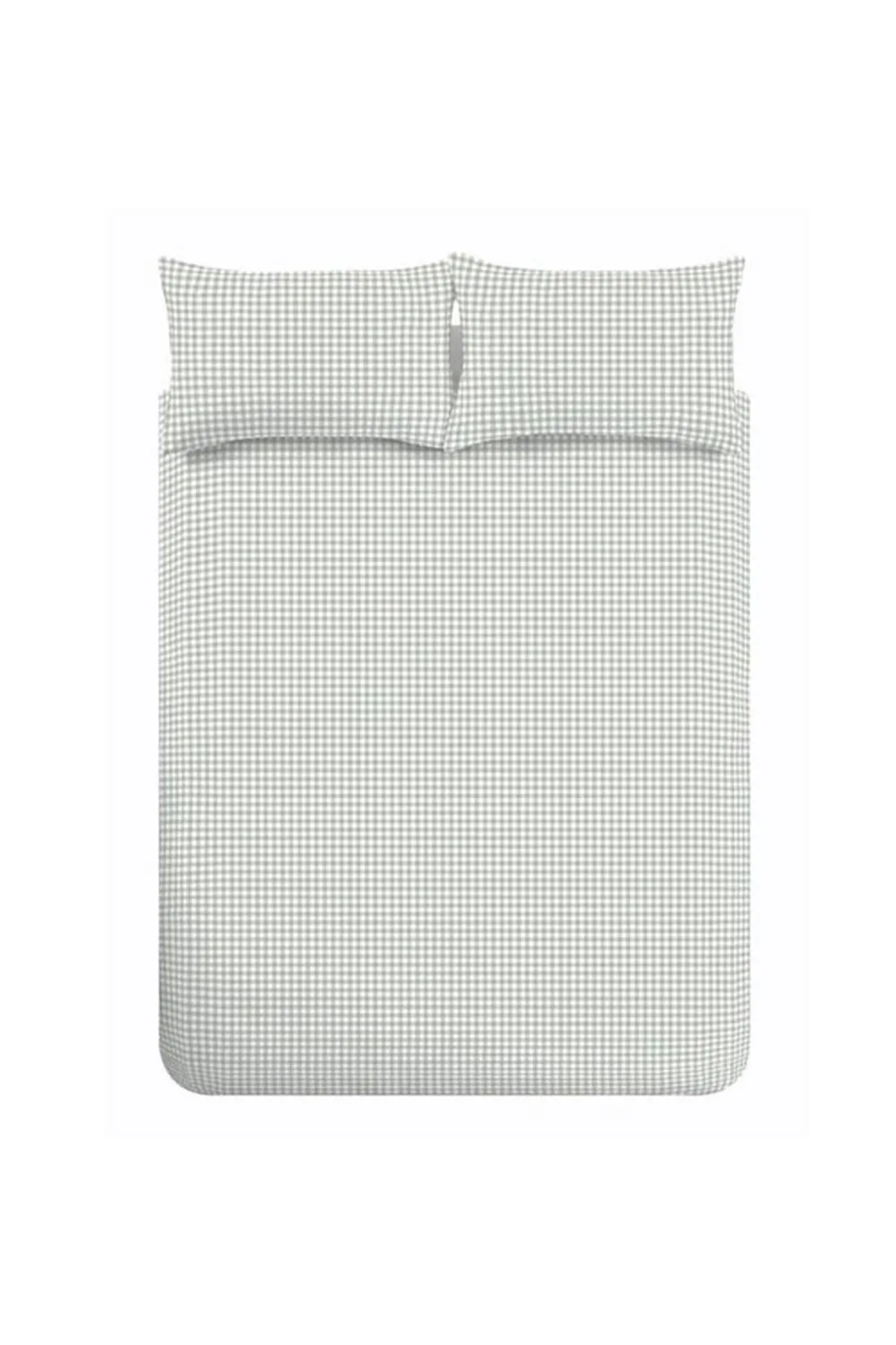 Catherine Lansfield 'Bamford Gingham Check' Reversible Duvet Cover Set in Green 5